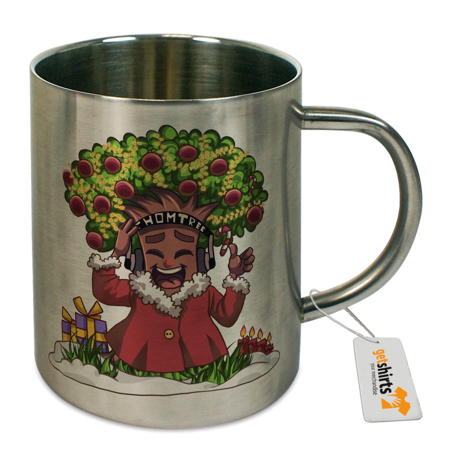 Tasse Edelstahl - Christmas