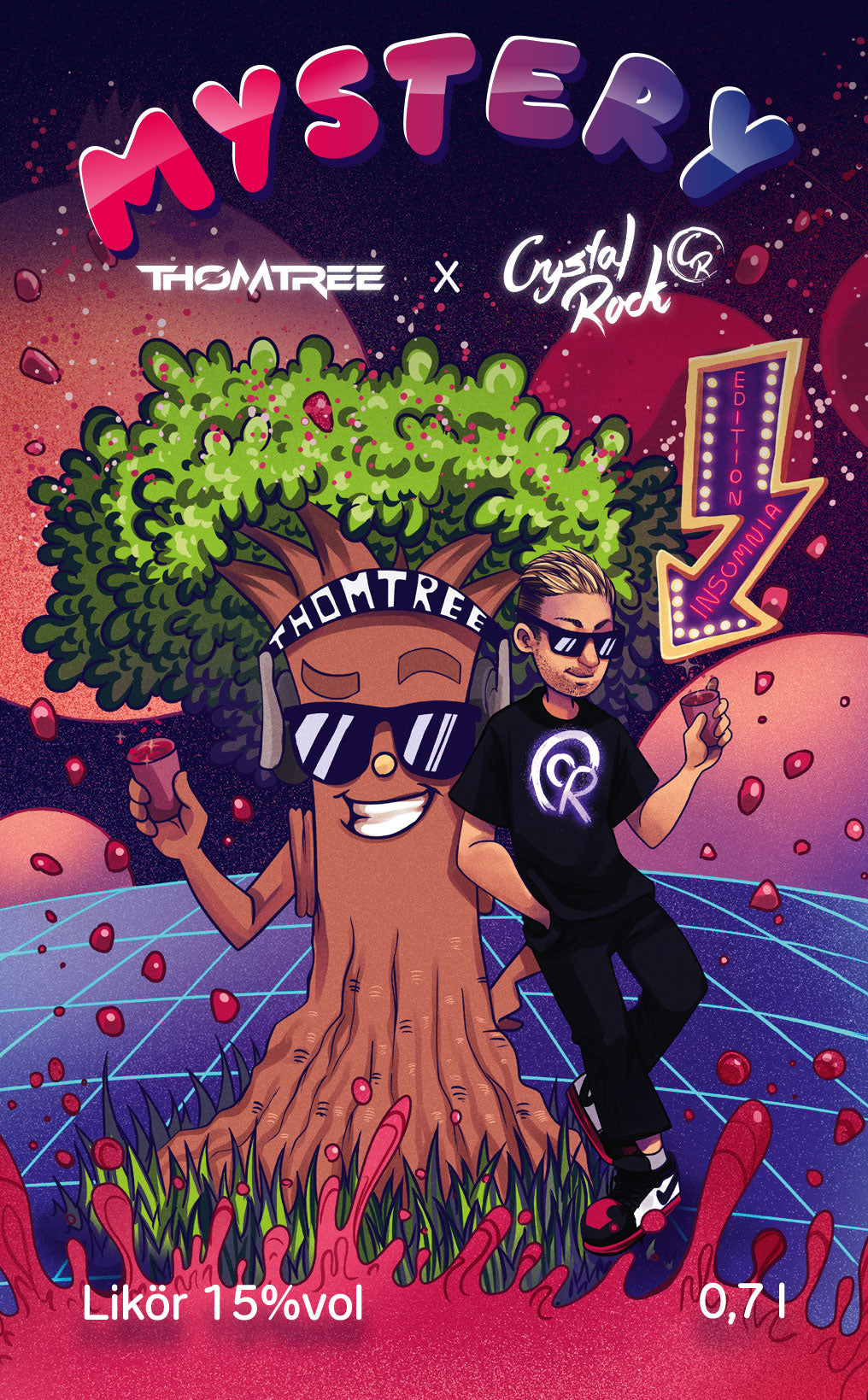 ThomTree x Crystal Rock – Mystery Likör „Insomnia“ (Limited Edition) – 0,7l, 15% vol