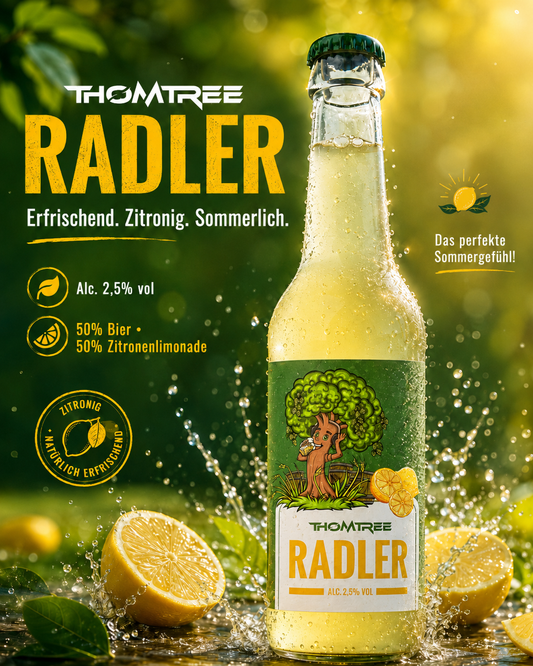 3x 0,33 ThomTree Radler inkl. 0,24€ Pfand