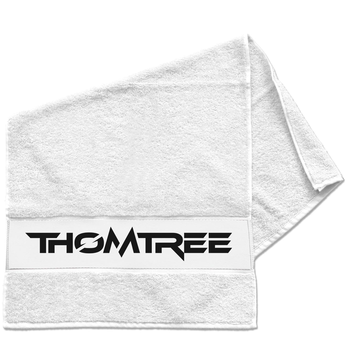 Frottier-Handtuch mit Bordüre - ThomTree Logo