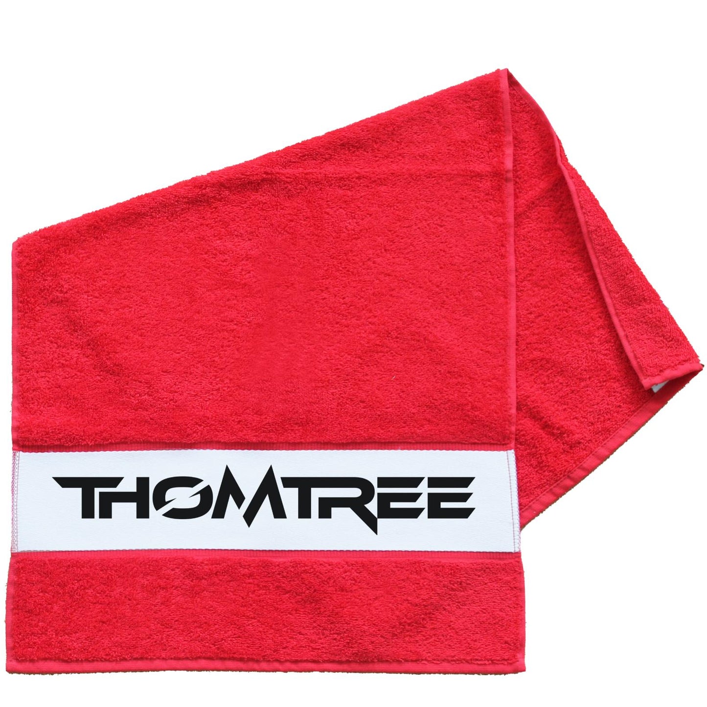 Frottier-Handtuch mit Bordüre - ThomTree Logo