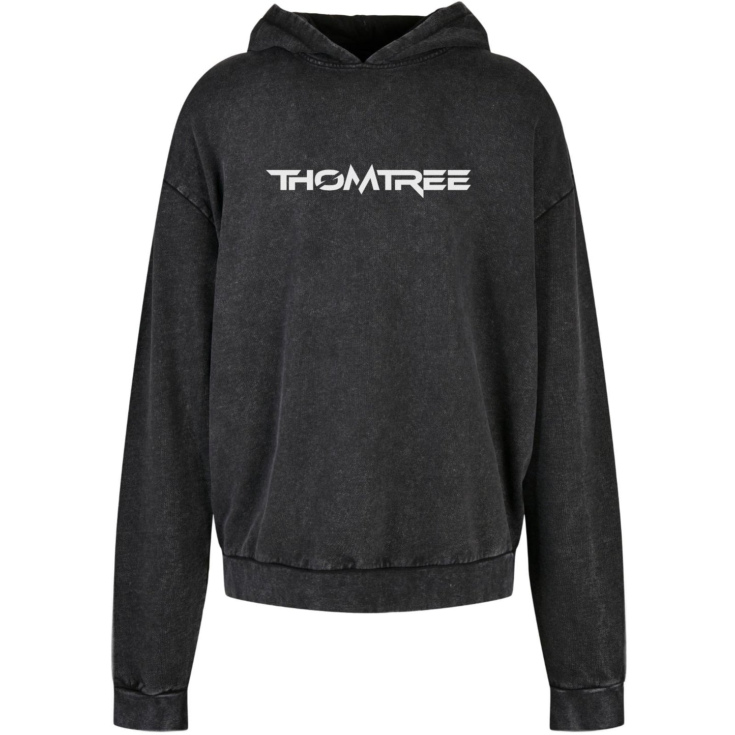 Acid Washed Oversize Hoodie - ThomTree Logo