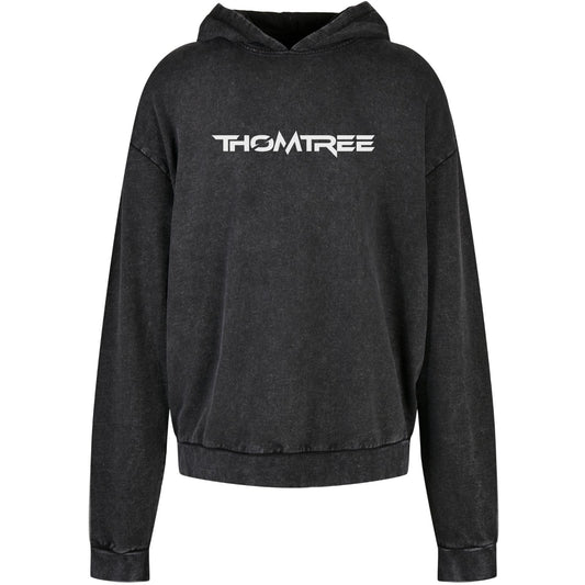 Acid Washed Oversize Hoodie - ThomTree Logo