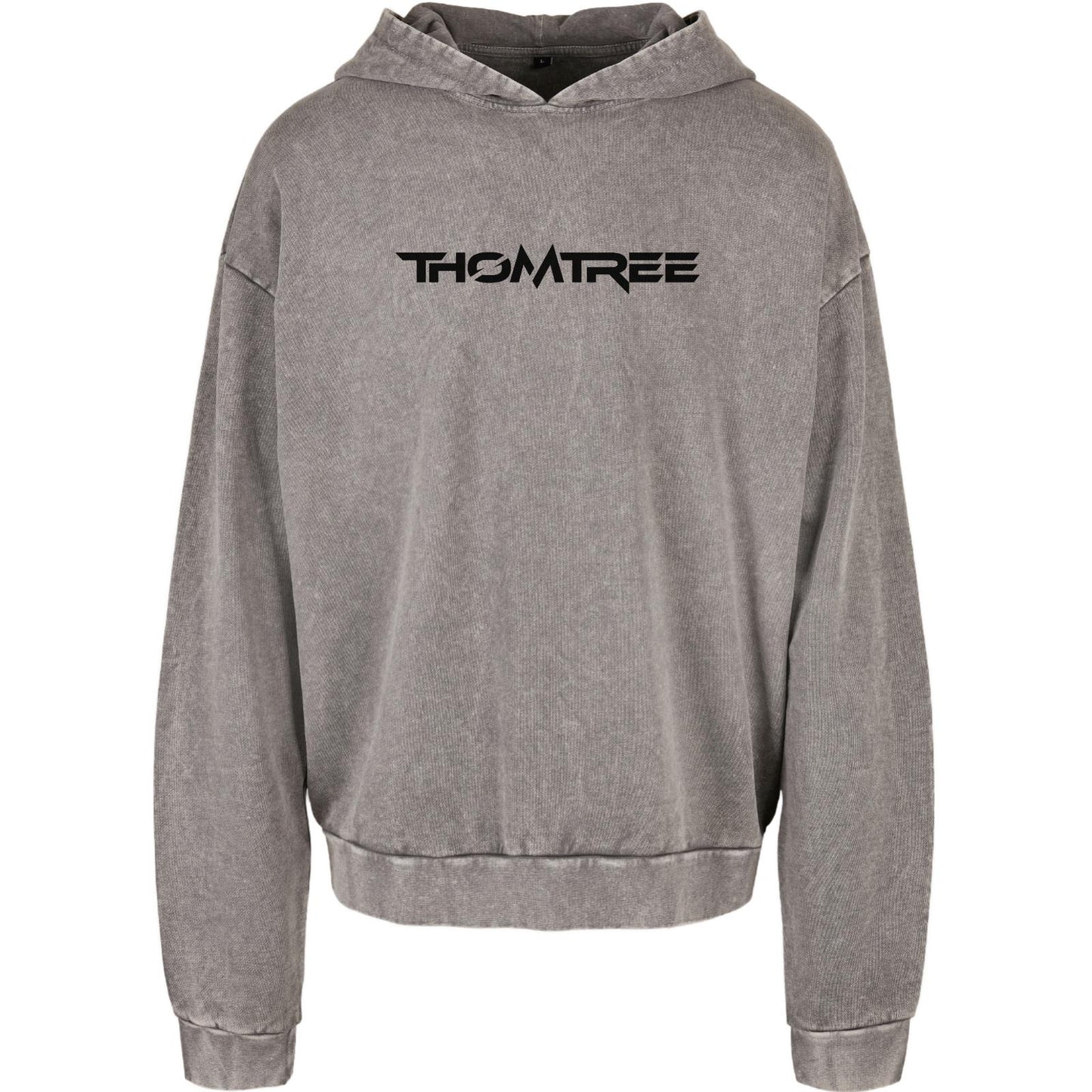 Acid Washed Oversize Hoodie - ThomTree Logo