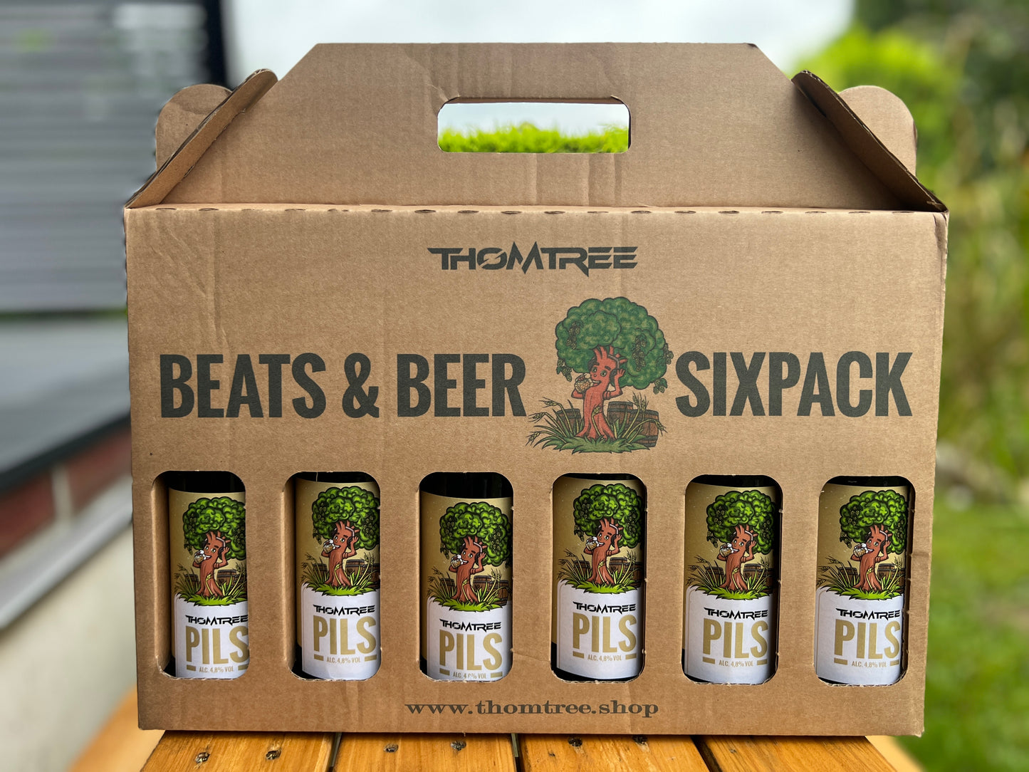 Geschenkverpackung Sixpack Beats & Beer 6x 0,33 inkl. 0,48€ Pfand