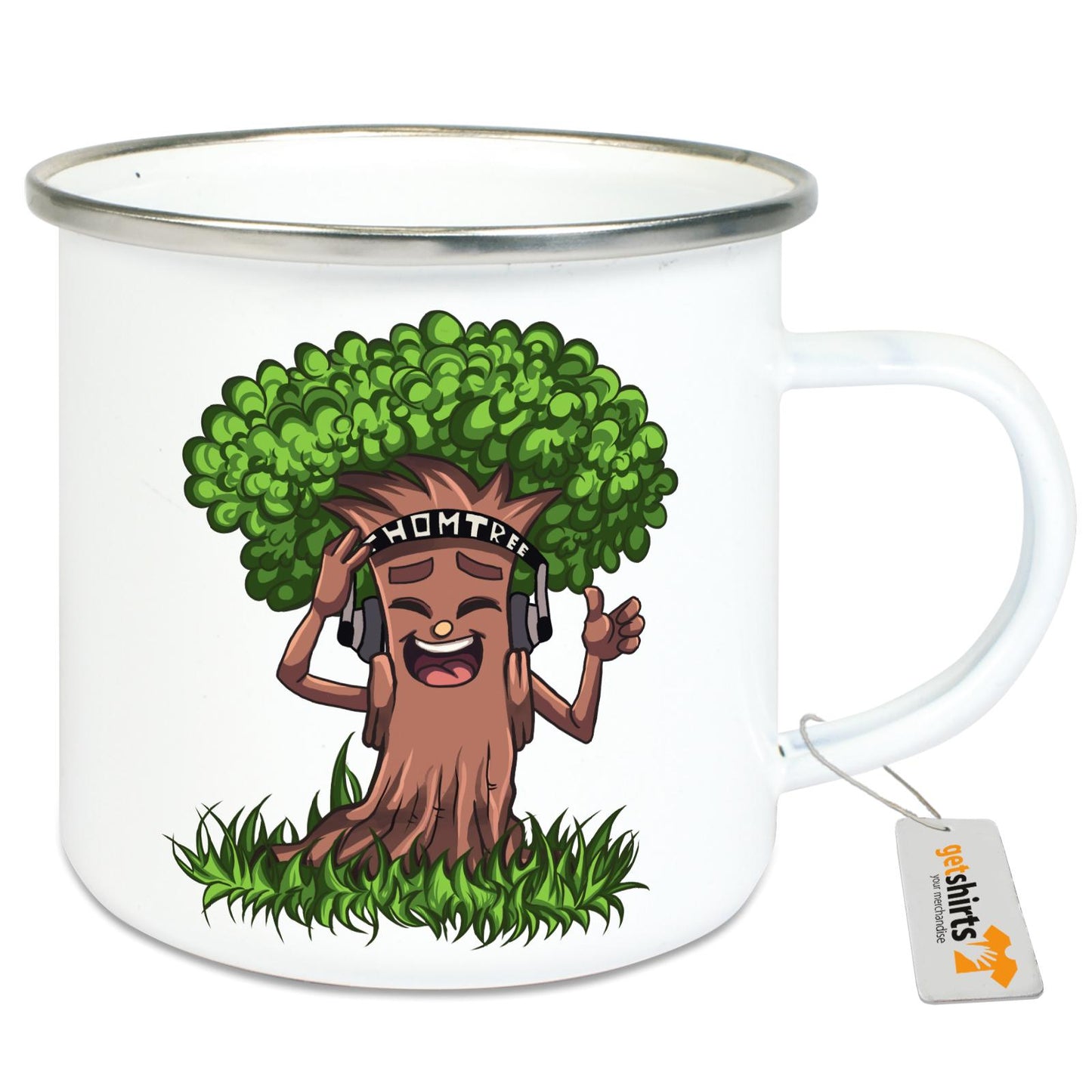 Emaille-Tasse - Like Baum