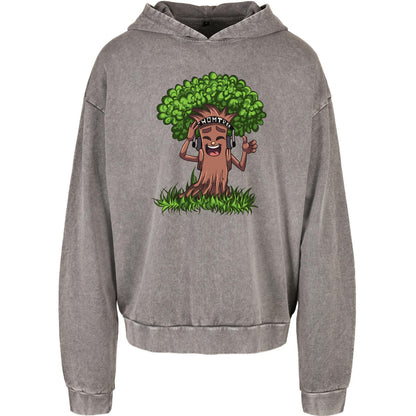 Acid Washed Oversize Hoodie - Baum Like