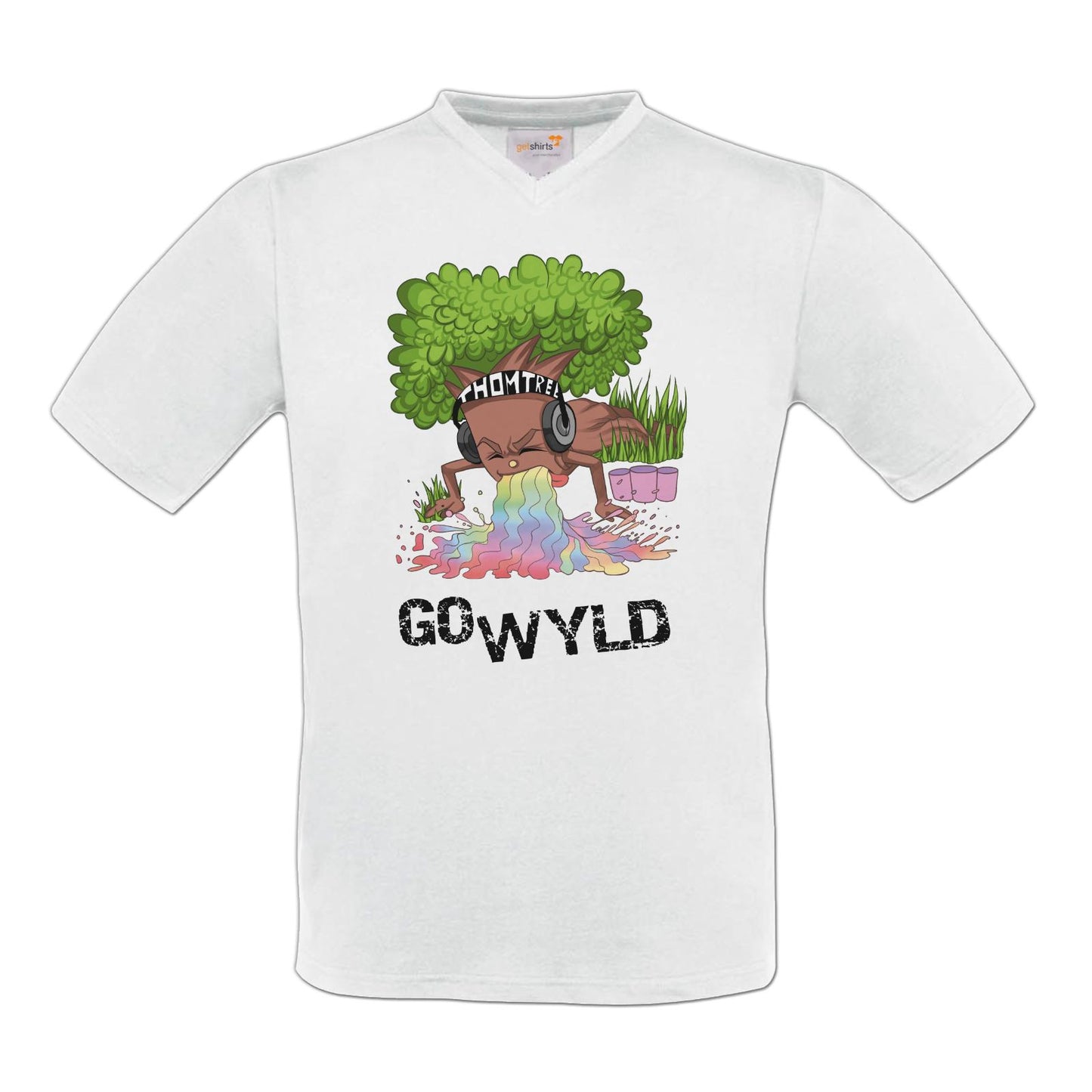 T-Shirt V-Neck FAIR WEAR - Go Wyld