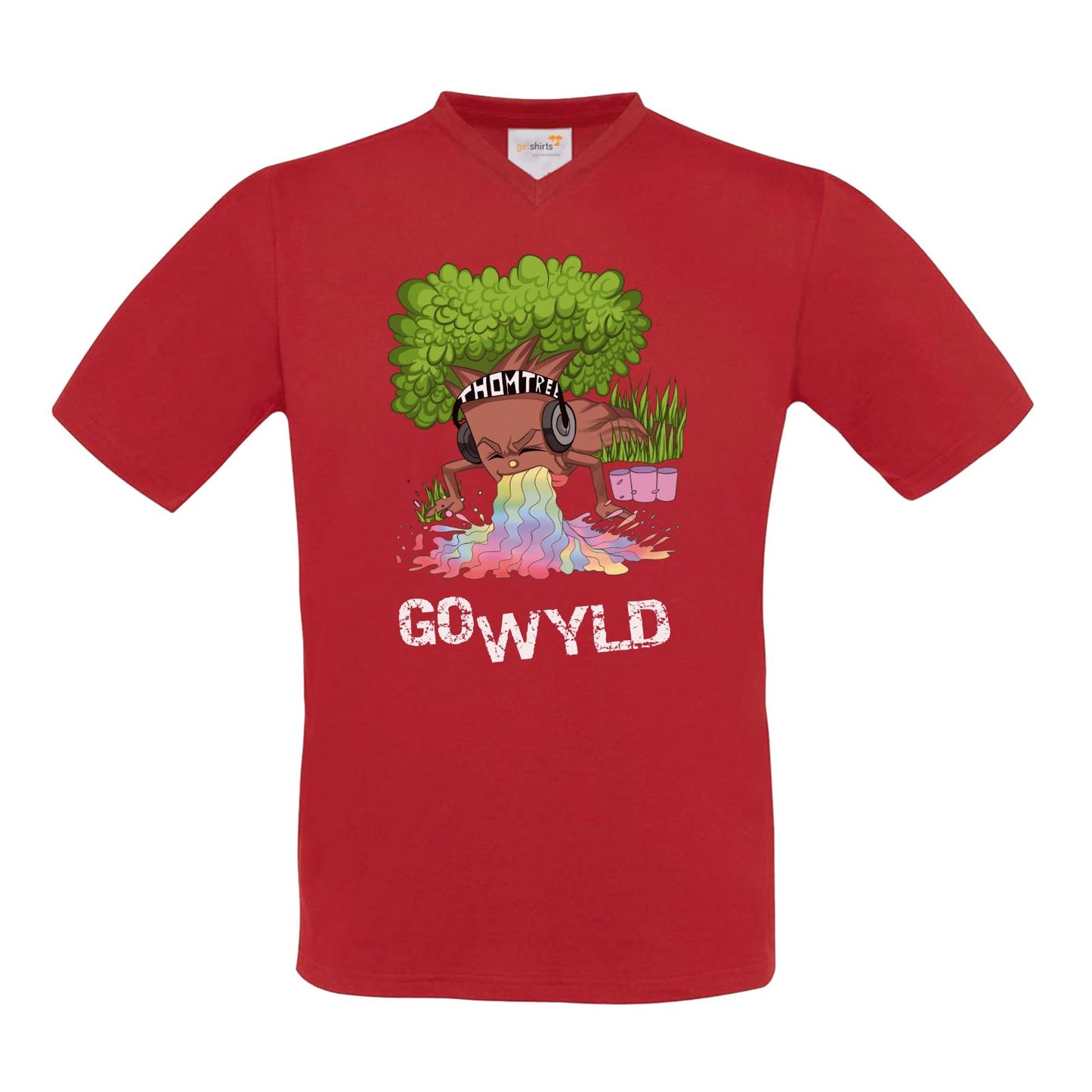 T-Shirt V-Neck FAIR WEAR - Go Wyld