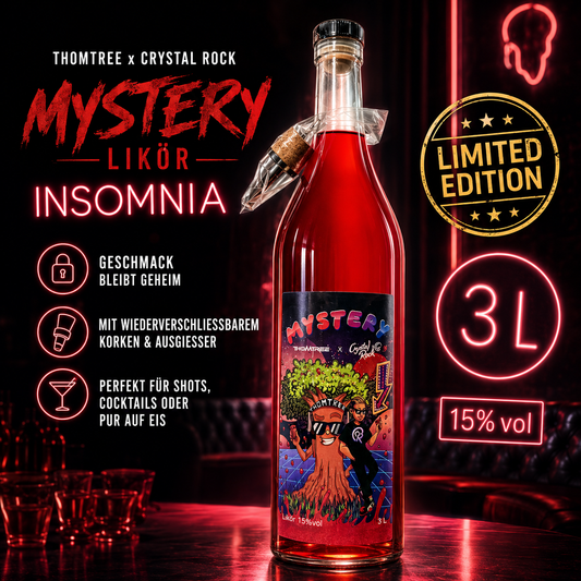 ThomTree x Crystal Rock – Mystery Likör „Insomnia“ (Limited Edition) – 3 l, 15% vol