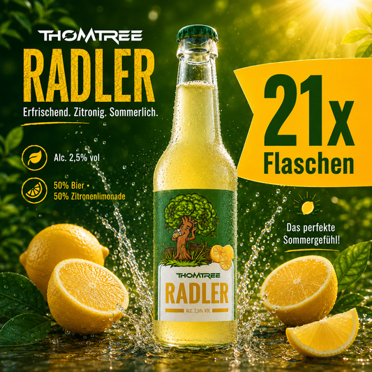 21x ThomTree Radler 0,33l - inkl. 1,68€ Pfand