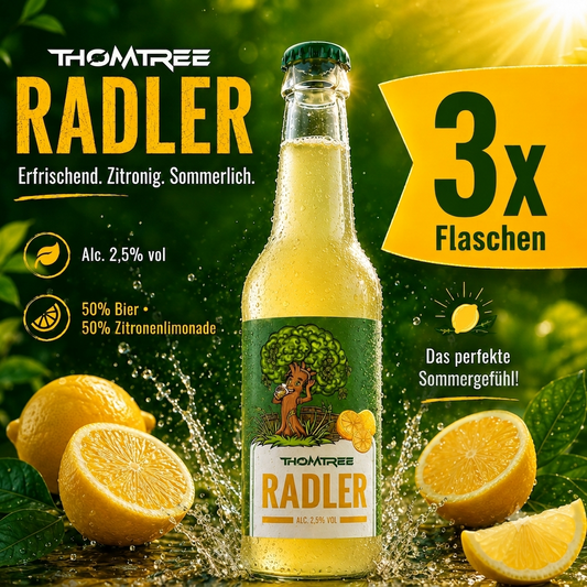 3x 0,33 ThomTree Radler inkl. 0,24€ Pfand