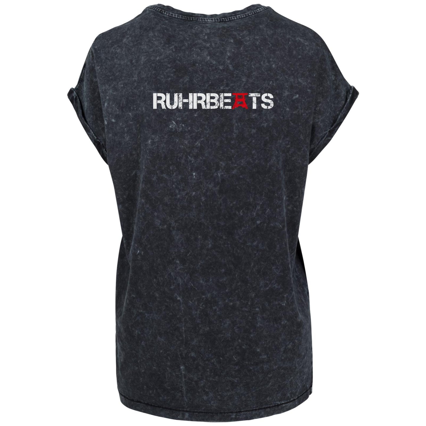 Ladies Acid Washed Extended Shoulder Tee - ThomTree & Ruhrbeats