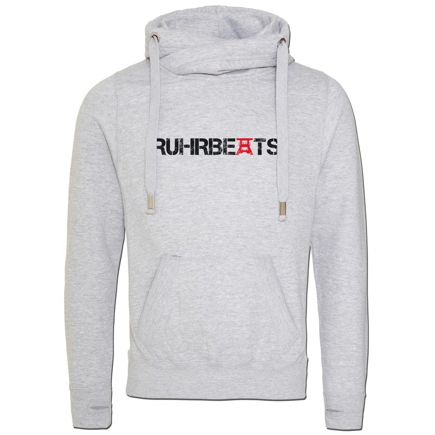 Cross Neck Hoodie - RUHRBEATS