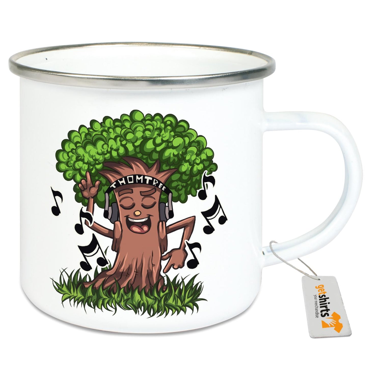 Emaille-Tasse - Dance-Tree