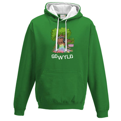 Hoodie Zweifarbig - Go Wyld