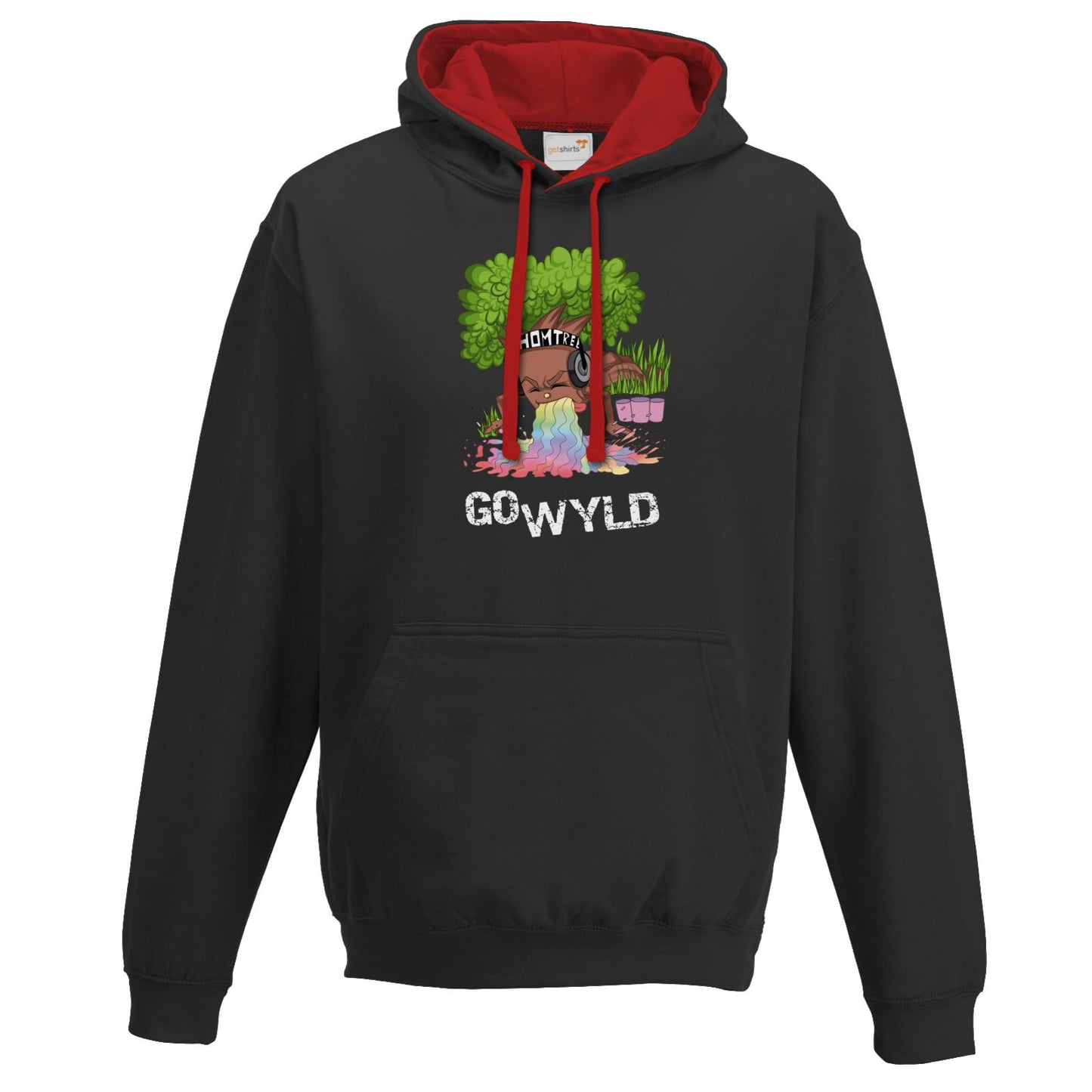 Hoodie Zweifarbig - Go Wyld