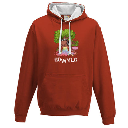 Hoodie Zweifarbig - Go Wyld