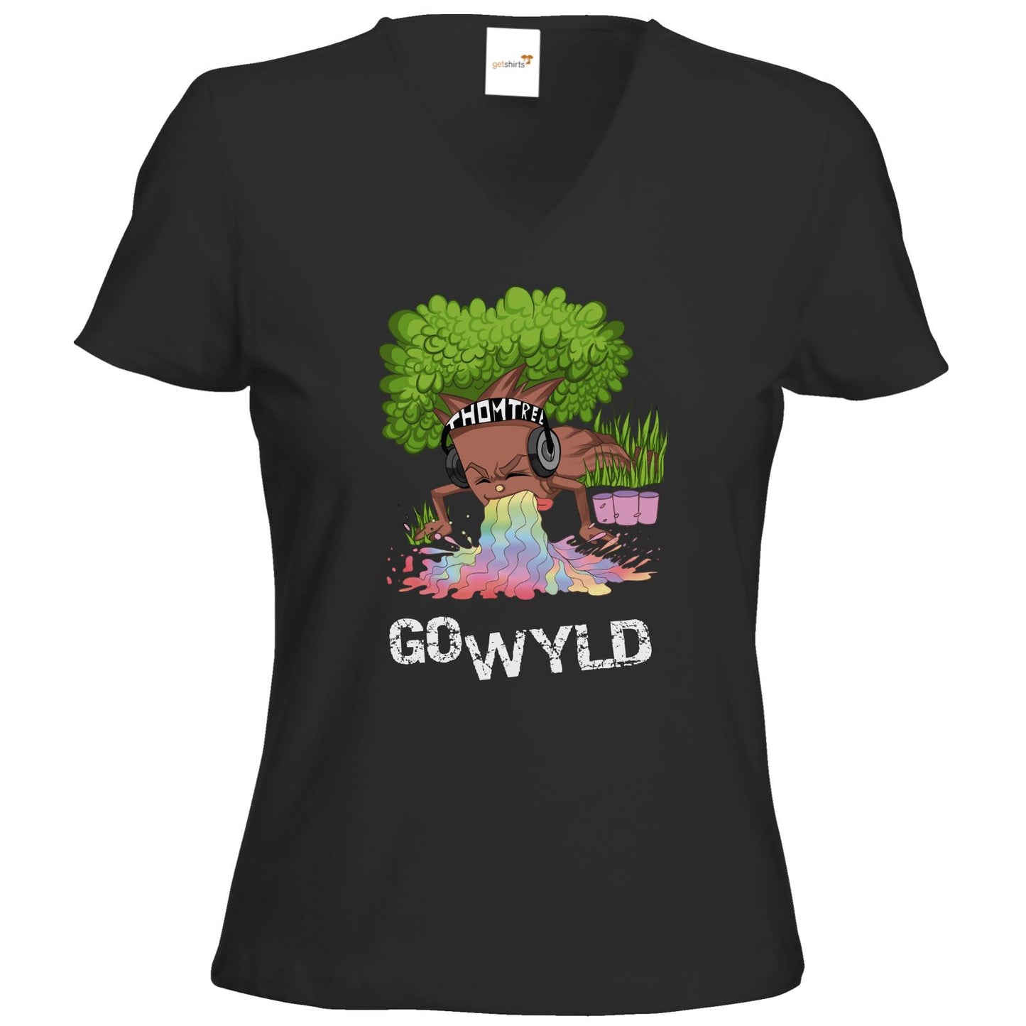 T-Shirts Damen V-Neck FAIR WEAR - Go Wyld