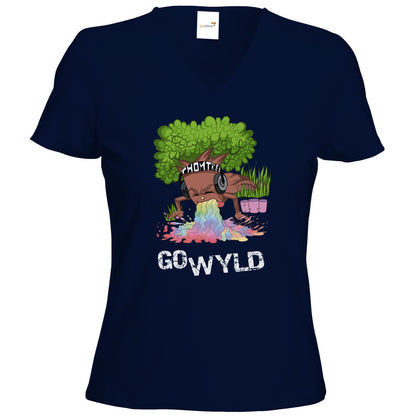 T-Shirts Damen V-Neck FAIR WEAR - Go Wyld