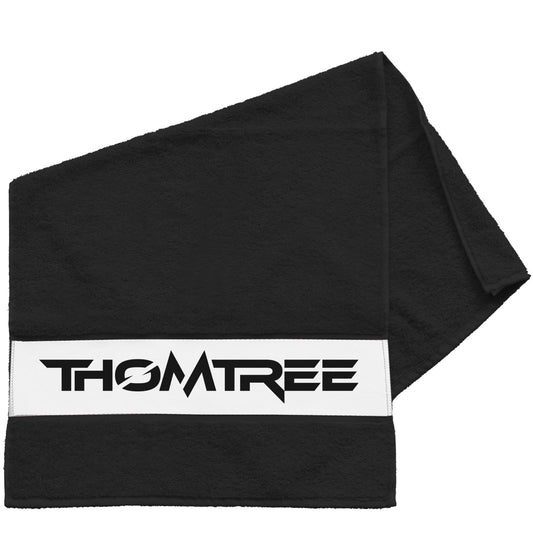 Frottier-Handtuch mit Bordüre - ThomTree Logo